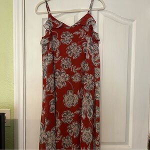 WEWOREWHAT floral maxi dress sz small